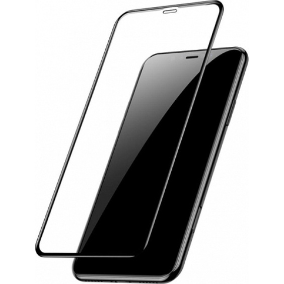 Baseus Full Face Tempered Glass Black (iPhone XR) - Photo 1