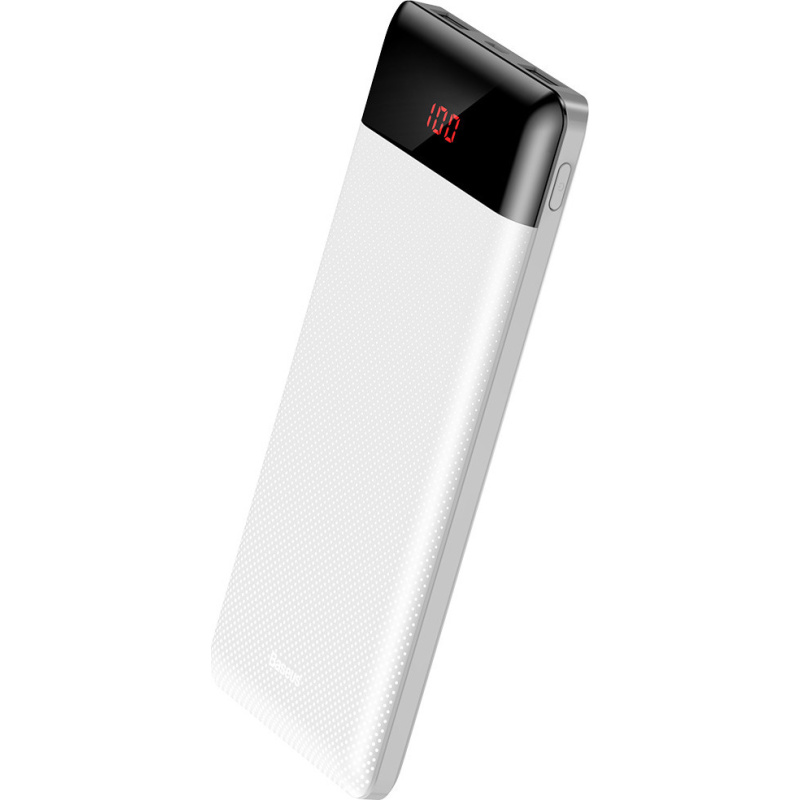 BASEUS Power Bank Baseus Mini Cu External Batterie 10000 mAh 2x USB 2.1A White (PPALL-AKU02) - Photo 1