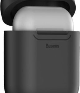 Baseus Wireless Charger Silicone Case για Apple Airpods - Μαύρο (WIAPPOD-01) - Photo 1
