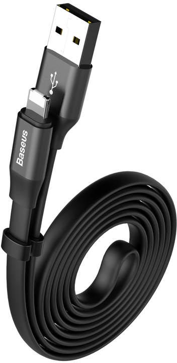 Baseus Cable 2-in-1 Portable Cable (Lightning / Type-C) 2A 1.2m Black (CALMBJ-A01) - Photo 1