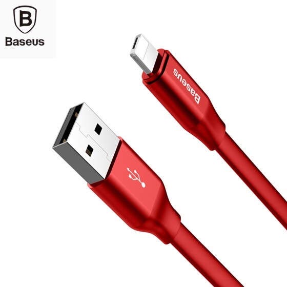 Baseus Cable 2-in-1 Portable Cable (Lightning / Type-C) 2A 1.2m Red (CALMBJ-A09) - Photo 1